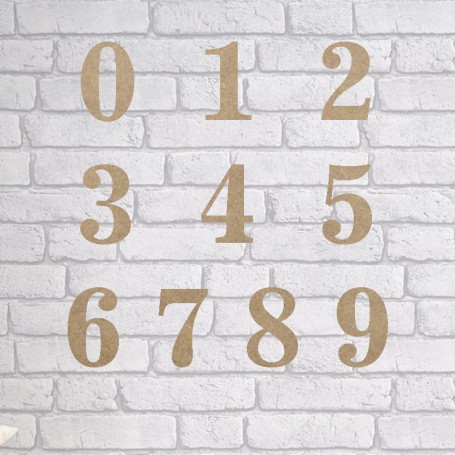 Decorative numerals in medium CLASSIC