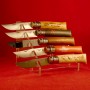 Plexiglas display for 5 collectible knives