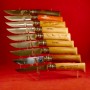 Plexiglas display for 9 collectible knives