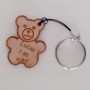 Set of 10 labels in customizable bear medium