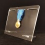 Plexiglas display for 3 medals and military decorations