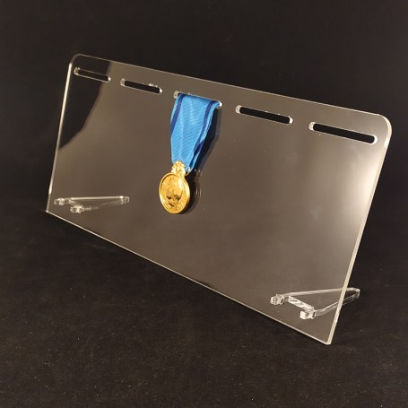 Présentoir en plexiglas pour 5 médailles et décorations militaires