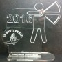 Personalized plexiglass trophy