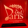 Personalized plexiglass trophy