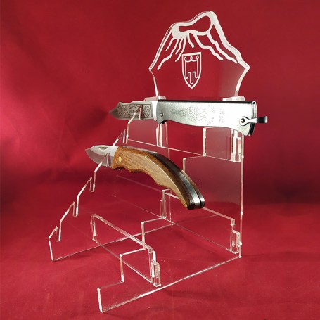 Plexiglas display for 6 knives - Auvergne