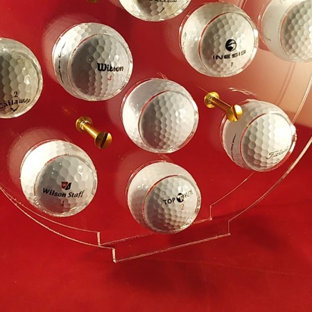 Lot De 18 Présentoirs Ronds En Acrylique Transparent Pour Balles De Baseball, Golf, Tennis Et Collections