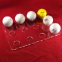 Flat stand for 12 flat golf balls