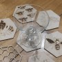 Bee coaster set