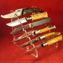 Plexiglas display for 6 collector's knives