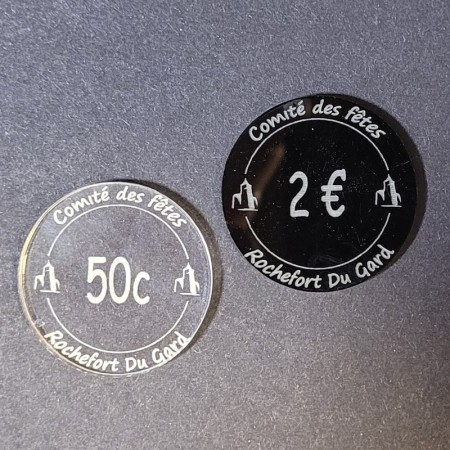 Jetons De Consigne CombiCraft - Or, Diamètre 29mm - Impression Bière - Lot De 100 Pour Fêtes