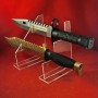 copy of Plexiglas display for 3 large military knives, hunting, buchcraft