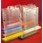 copy of Plexiglas display for collectible postcard