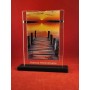 copy of Plexiglas display for collectible postcard