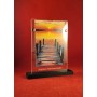 copy of Plexiglas display for collectible postcard