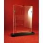 copy of Plexiglas display for collectible postcard