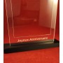 copy of Plexiglas display for collectible postcard