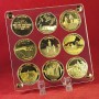 copy of Plexiglas display for souvenir medals of the Monnaie de Paris