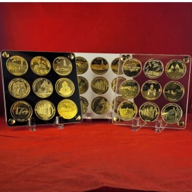 copy of Plexiglas display for souvenir medals of the Monnaie de Paris