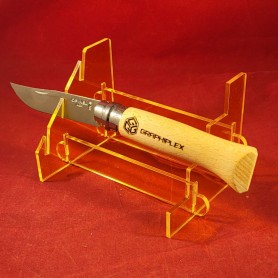 copy of Plexiglas display for 3 collectible knives