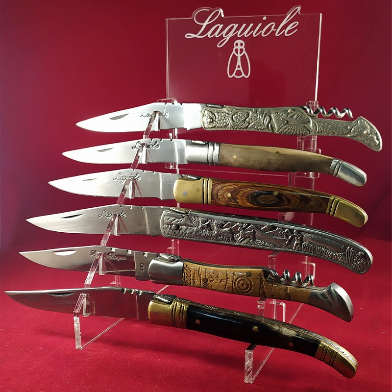 Présentoir en plexiglas pour 6 couteaux - Laguiole