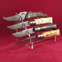 Plexiglas display for 4 collectible knives