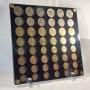 Plexiglas display for 6 sets of euro coins