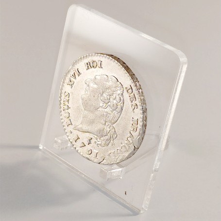 Set of 10 plexiglass displays for 26mm coins