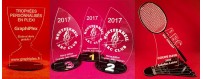 Customizable plexiglass trophies