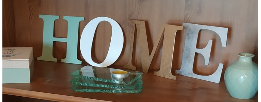 Customizable decorative wooden letters